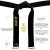 5cm Premium  Black Belts Thumbnail