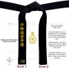 5cm Premium  Black Belts Thumbnail