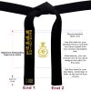 4.5cm Premium Black Belts Thumbnail