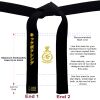 4.5cm Standard Black Belts Thumbnail